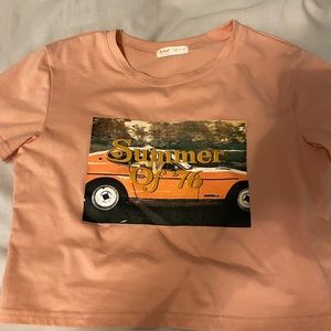 Cute cropped summer shirt from Shein. Never worn. Size Small.